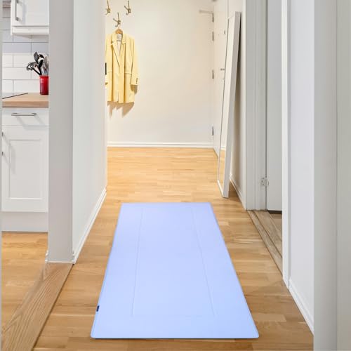 Soft Hallway Runner Rug,Washable Floor Rugs, Non Slip Memory Foam Rug,Super Water Absorption, Suitable for Bathroom Mat, Entrance,Kitchen, Living Room Decor(2x5ft Sky Blue) - color: New Sky Blue, size: 2' x 5' (Rectangular)