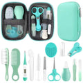Baby Grooming Kit, Infant Safety Care Set with Hair Brush Comb Nail Clipper Nasal Aspirator,Baby Essentials Kit for Newborn Girls Boys (Green) - style: Green Grooming Kit