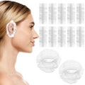 100 Pcs Disposable Ear Covers for Shower, Clear Waterproof Ear Covers for Bathing, Waterproof Plastic Ears Shower Caps for Hair Dye Spa Salon Beauty Treatments