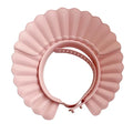 Safe Shampoo Shower Bathing Protection Bath Cap Soft Adjustable Visor Hat for Toddler, Baby, Kids, Children … (Pink Lotus) - color: Pink Lotus