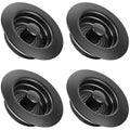 Kitchen Sink Drain Strainer 4 Pack, 304 Stainless Steel Pop Up Sink Stopper, Anti-Clogging Sink Drain Strainer for US Standard Kitchen Drain (Matte Black) - color: Matte Black, size: 4 Pack