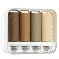 5 packs of toiletries travel bottles, TSA Approval silicone travel containers, leak proof refillable shampoo and conditioner are essential for travel, fitness, business trips, office use(coffee) - color: Brown
