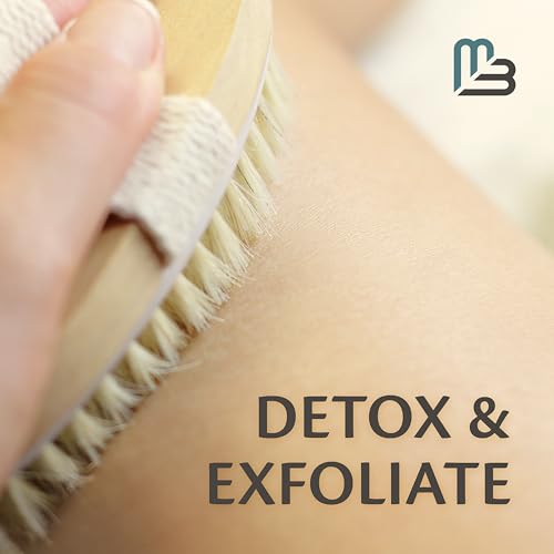 Firm Dry Brush & Shower Brush for Body - Handheld Back Scrubber Body Brush Exfoliator & Dead Skin Remover for Body Firm & Tighten Skin Improve Circulation for Men & Women by M3 - size: Firm Dry Brush
