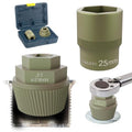 MABLEVI 1.5" Tub Drain Extractor with 1inch Socket, Remove The Old, Broken, Stubborn, Rusted Drain Tub Bathtub Stopper, Plumbing Tools with Solid Storage Case - size: 2-Piece