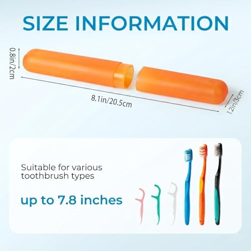 28 Pcs Travel Toothbrush Case Holder Bulk, Portable Toothbrush Container with Breathable Holes, Plastic Toothbrush Cover Protector for Home, Camping, School & Business
