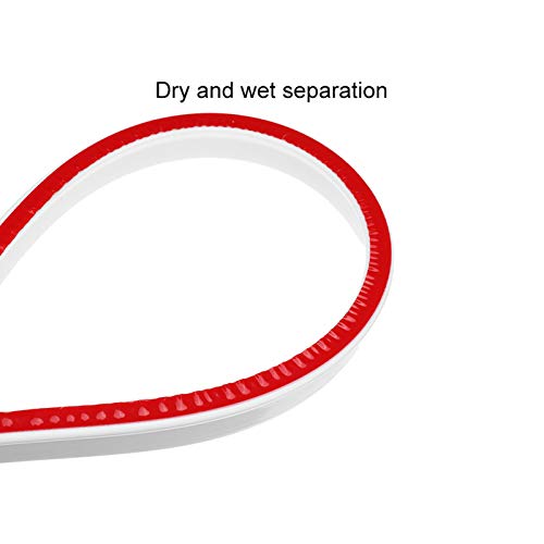 GenericBrands Collapsible Shower Threshold Water Dam, Flood Shower Water Barrier for Retention System Keeps Dry And Wet Separation 96Inch - color: 96Inch