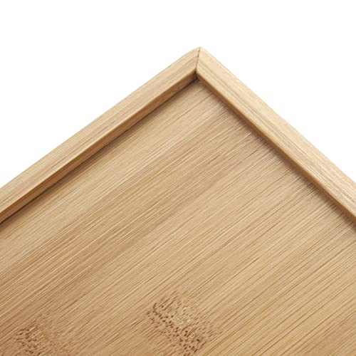 Bamboo Napkin Holder Rectangular, 9.5" x 5.5" x 2.5", Wood Guest Towel Tray, Wooden Paper Towels Holder for Kitchen/Bathroom Countertop - size: 9.5" x 5.5" x 2.5"