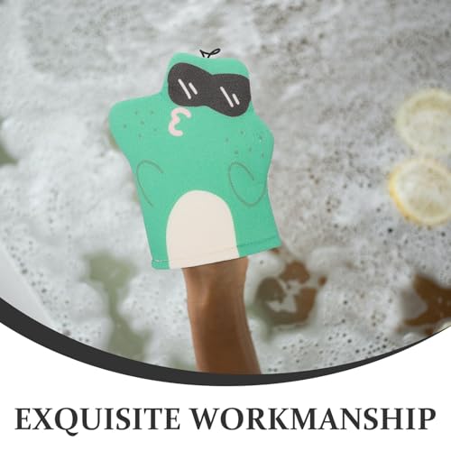 Exfoliating Bath Mitt and Skin Scrubbing Glove Set, Deep Cleaning Shower Gloves with Strong Scrubbing Power, Sturdy Bathing Supply for Body Exfoliation and Skin Care