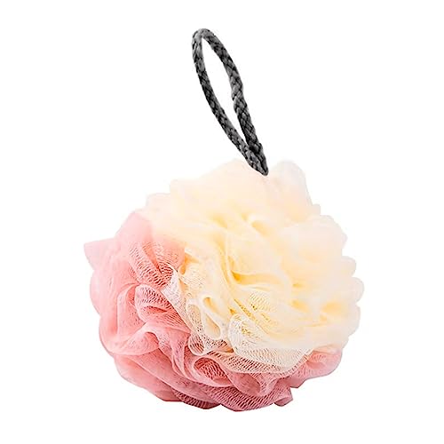 SEVENHEAD Bath Sponge Shower Loofahs, 4 Color, 50g/Piece, Mesh Pouf Bath Scrunchies Body Wash Puff(Set of 4) - style: Multicolor