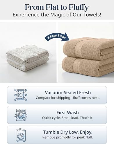 LANE LINEN 100% Cotton Towels Set - 16 Piece value pack - Soft, Absorbent & Durable - 4 Bath, 8 Washcloths, 4 Hand Towels for Bathroom - Ideal for Home, Spa & Gym - Quality You Can Trust - Taupe - color: 08: Taupe