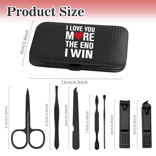 Valentines Couple Gifts,Christmas Couples Unique Gifts for Him Her Meaningful Presents from Boyfriend Girlfriend Valentines Day Birthday Gift Stocking Stuffers,Nail Clippers Manicure Kit for Women Men - color: Black Couple