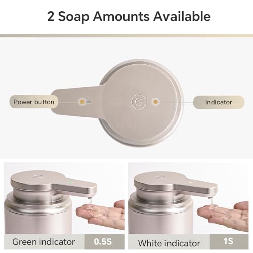 LAOPAO Automatic Soap Dispenser, Liquid Hand Soap Dispenser for Bathroom Kitchen Rechargeable Touchless Hand Soap Pump, 10oz - color: Liquid