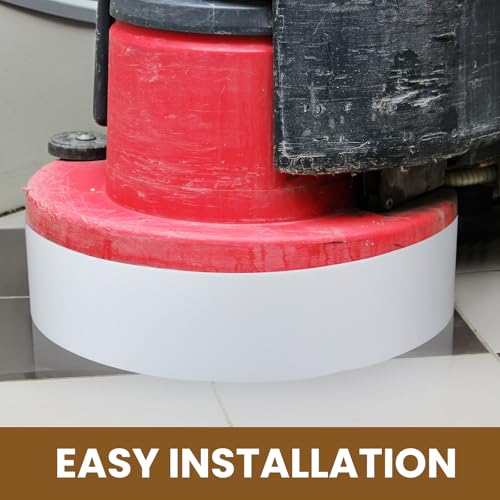 2 Pcs 96” Splash Guard for Floor Scrubbers Adjustable Splash Guard with Slots for Applicable Different Sizes Scrubbers, Stripping Floors Protect Walls