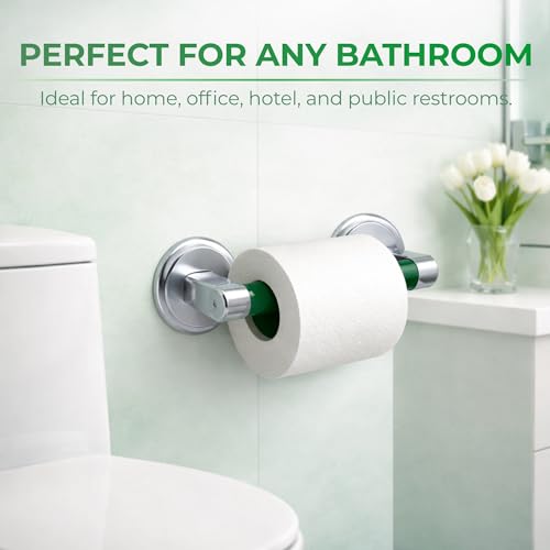 Toilet Paper Holder Spring Rod | Toilet Paper Roller Replacement | Standard & 7 Inch Size Toilet Paper Holder Replacement Rod | Roll Extender fits Extra Large Bathroom Tissue Rolls (Green) - color: Green