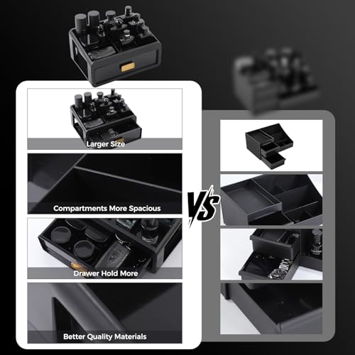 Cologne Organizer for Men, Perfume Tray Room Decor | Fits dresser, vanity & bathroom countertop, under sink storage, perfume holder, great men’s gift & birthday present