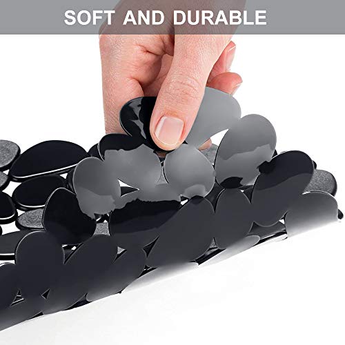 Bligli Pebble Sink Mat for Stainless Steel/Ceramic Sinks, 2 Pack PVC Sink Protectors Mats for Bottom of Kitchen Sink, Dish Drying Mat for Dishes and Glassware, 15.7 x 11.8 inch, Black - color: Black