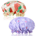 cobee Kids Shower Caps, Shower Cap for Kids, Waterproof Toddler Showers Caps Cute Rabbit Bonnets Reusable, Soft Kid Sleeping Cap for Daily Bath