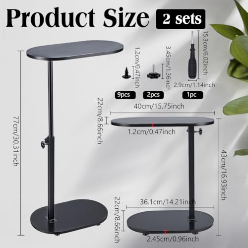 2 Sets Bamboo Bathtub Tray Table, Freestanding Bathtub Tray Bath Table Tray Tub Shelf for Luxury Spa and House Warming New Home