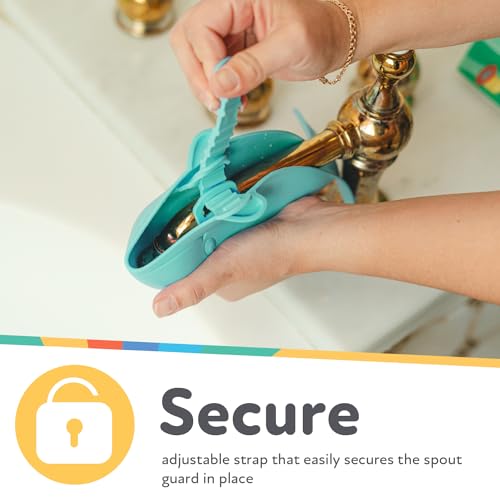 Nuby Bathtub Safety Spout Guard - Compatible with Most Standard Faucets - Bath Toys - Dolphin, (Pack of 6) - style: Dolphin (Pack of 6)