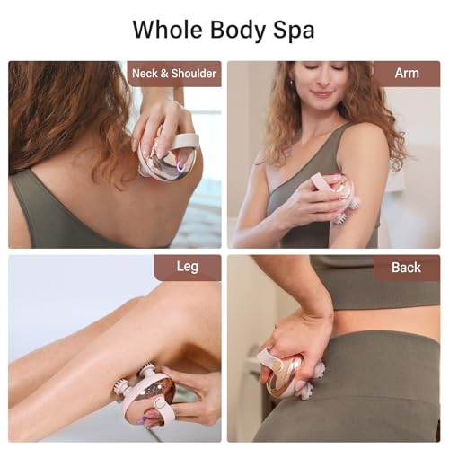 arboleaf Scalp Massager Kneading Head Massager Scalp Stress Relax Portable Rechargeable Hair Massager Shower Massage Waterproof Cat Massager Scratcher,Gift for Mom Dad - color: Rose Pink