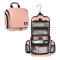 Goloni Hanging Toiletry Bag, 10 Compartments Water-Resistant Makeup Bag with 360° Spinning Metal Hook, Large Travel Cosmetic Organizer for Men & Women, Pink (7.05oz) - color: Pink