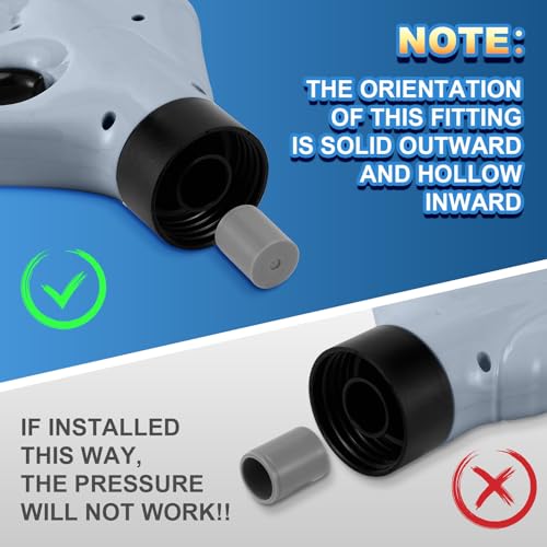 Toilet Plunger, High Pressure Toilet Plunger,Toilet Auger Air Drain Blaster with Real-Time, Heavy Duty Plunger for Bathroom and Plumbing Clogs (Grey) - color: Grey