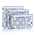 HIONXMGA TSA Approved Toiletry Bag, Set of 3 Clear Travel Toiletry Bag Quart Size Zipper Travel Pouch, Waterproof Makeup Cosmetic Bag for Women Men Kids Toiletries Carry on, Arrow a - color: Arrow a