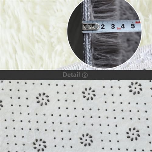 Bathroom Rugs Sets 3 Piece Thick Fluffy Soft Bathroom Rugs and U-Shaped Toilet Mat Washable Absorbent Floor Mat Beige - color: Beige