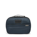 TUMI - Alpha Split Travel Kit - Compact Toiletry Bag for Men & Women - Features Removable Leather Handle & Clear Windows - Navy - color: NAVY