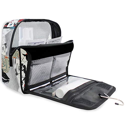 senya Hanging Travel Toiletry Bag Kit Makeup Case Cosmetics Organizer for Men Women - color: Teenage Girl