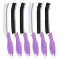 TQRR Hard Bristle Crevice Cleaning Brush-Thin Gap Scrub Brush, Small Cleaning Brush, Grout Brush, Kitchen Brush, Cleaning Tools for Toilet, Bathroom, Sink, Home, Household, Window (6, Purple) - color: Purple