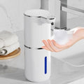 Fantictas Automatic Foaming Soap Dispenser Touchless, 4 Adjustable Levels | Foam Soap Dispenser 380ML, USB Charging Wall Mount for Kitchen & Bathroom, IPX5 Waterproof - color: White