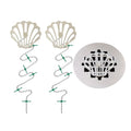 DrainWig Shower Drain Hair Catcher – Disposable Bathroom Hair Trap, Easy to Install in Shower Drain Cover, Helps Prevent Clogs – As Seen on Shark Tank - Bathroom Accessories - Shell (2-Pack) - color: White Ocean, size: 2 Count