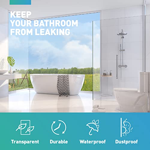 2 PCS 3/16" X 36" Shower Door Bottom Seal | Stop Shower Leaks and Create a Water Barrier - size: For 3/16" Glass