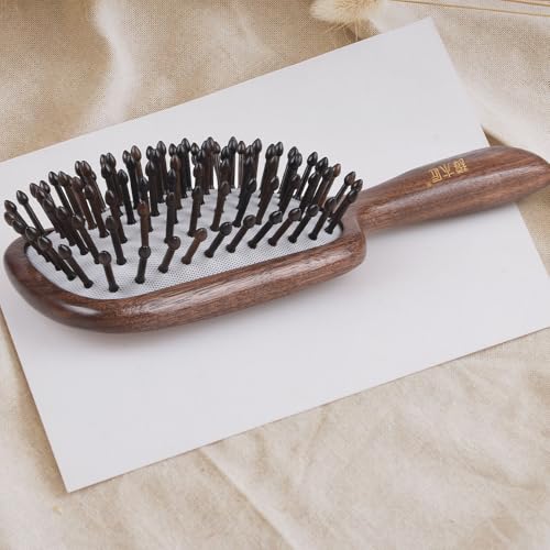 TAN MUJIANG Cloud-Light Firm Cushion Hair Brush | Torch-Tip Bristles for Deep Scalp Massage | Ideal for Thick, Long & Curly Hair