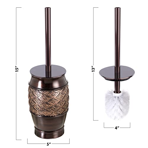Creative Scents Dublin Brown Bathroom Accessories Set 6 Pieces - style: 6 Piece Set