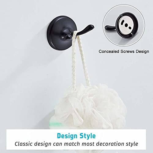 4 Piece Bathroom Accessory Set(Adjustable Towel Bar, Towel Ring, Toilet Paper Holder,Towel Robe Hook), Wall Mounted Bathroom Hardware Accessories Set,Oil Rubbed Bronze - color: Oil Rubbed Bronze, size: 4 pieces