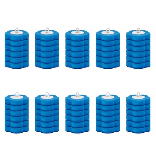 60-Pack Disposable Toilet Brush Refill Pads, Disposable Toilet Bowl Wand Refills, Toilet Cleaning Refills, Toilet Scrubber Refills, Brush Head Replacement for Toilet, Urinal, Bathtub & Wash Basin