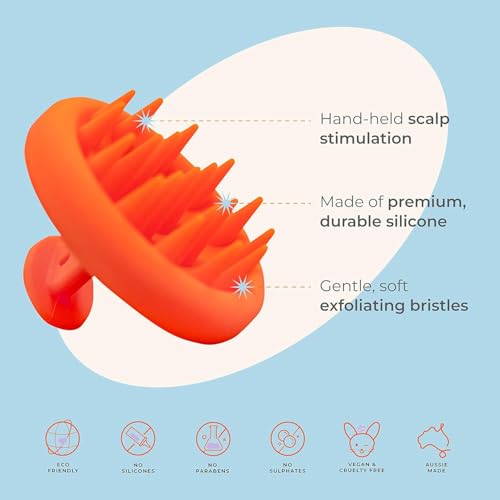 Straand Exfoliating Scalp Brush - Scalp Massager that Helps Increase Hair Growth and Stimulates Hair Follicles - Silicone Brush & Scrubber for Product Build-Up - Vegan and Cruelty-Free