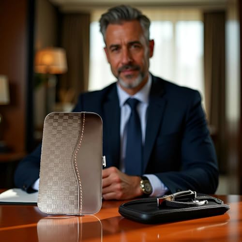 Manicure Set for Men and Women Professional Nail Clippers Kit with Travel Case Stainless Steel Pedicure Grooming Tools Accessories Nail Care Tools with Leather Case,Mothers Day - color: Brown-8pcs