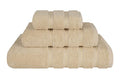 American Soft Linen 100% Cotton Luxury Turkish Towels, 3 Piece Towel Set | Soft Absorbent Quick Dry OEKO Tex Standard 100 Certificated Durable Machine Washable Breathable Premium Hotel Quality - color: Beige, size: 3PC (BT + HT + WC)