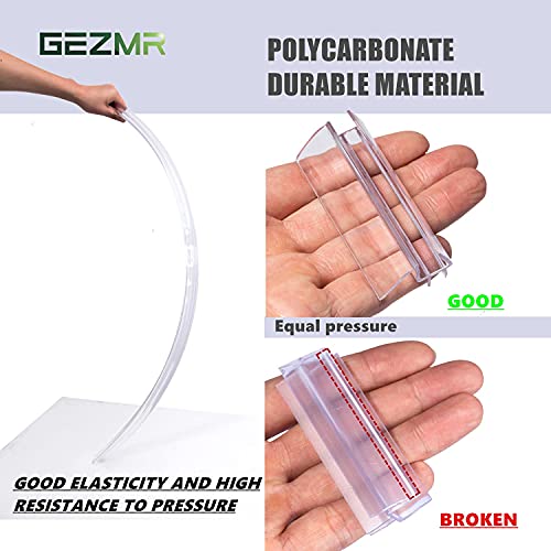 2-Pack Ultra Clear Shower Door Bottom Seal (1/4'' X 39'', Polycarbonate) Frameless Glass Shower Door Seal Strip Shower Door Sweep - Stop Shower Leaks and Create a Water Barrier - size: Standard - 1/4 inch (6mm) - N/A