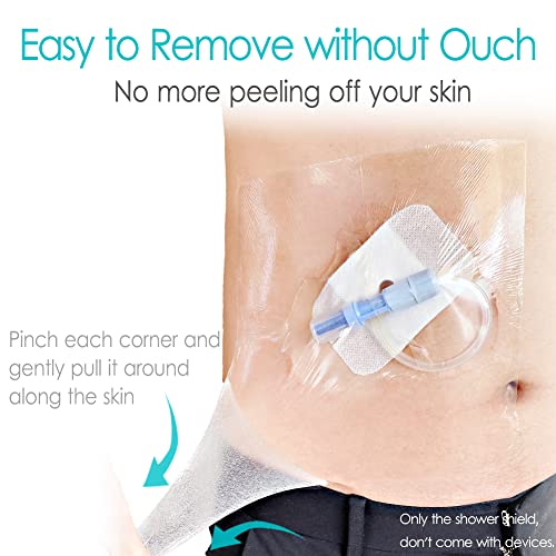 Waterproof Dialysis Catheter Shower Cover Large Coverage Shields for Peritoneal Dialysis Port Accessories PD Chest Catheter Central PICC Line Feeding Tube 12"x14"(Pack of 14) - size: 12 x 14 Inch (Pack of 14)