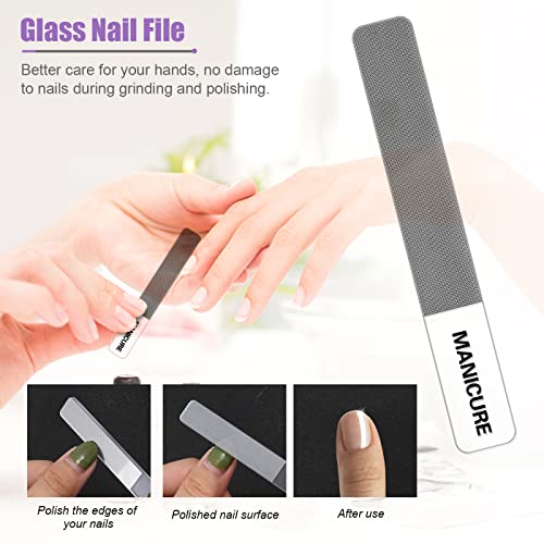 Manicure Set Professional Nail Clippers Pedicure Kit, 16 pcs Stainless Steel Nail Care Tools Grooming Kit with Luxurious Travel Leather Case for Thick Nails Men Women Gift - color: Violet