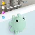 Bathtub Overflow Drain Cover - Silicone Bath Tub Drain Cover, Octopus Tub Overflow Drain Stopper with Suction Cups, Adds Inches of Water for Deeper Bath, Bathroom Spa Relaxing Accessory, Aqua Green - color: Squidward
