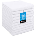 Orighty Wash Cloths, 10 Pack Face Towels, Soft Quick-Drying Washcloths, Multi-Purpose Microfiber Face Cloths for Bathroom, Gym, Spa, Hotel, Travel, 11.5"x11.5", White - color: White