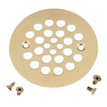 Artiwell 4-1/4“ Shower Strainer Drain Trim Set, Screw-in Shower Strainer Drain Cover, Plastic-Oddities Style Replacement Strainer Grid, Machine & Self-Tapping Screws Included (Champagne Bronze) - color: Champagne Bronze