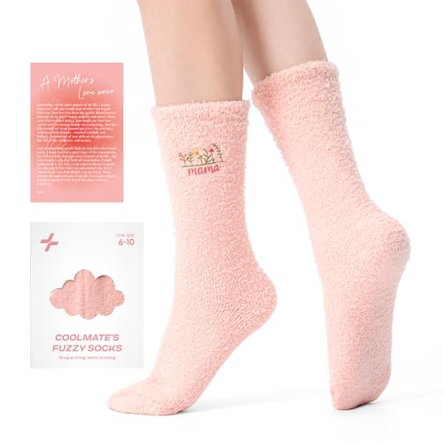 CoolMate Cozy Soft Cloud Socks, Fuzzy Socks for Women - color: B.04 - Floral Mama