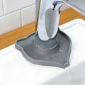 Compact Silicone Kitchen Sink Faucet Splash Proof Mat, Tap Water Diversion Splash Guard Drain Pad(Grey,2PCS) - color: Greyx2