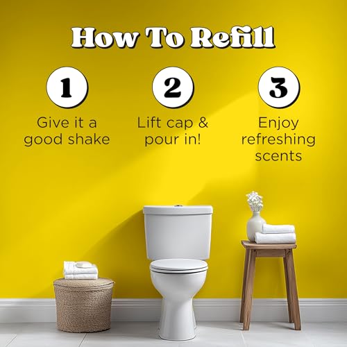 Poo-Pourri Before-You-Go Toilet Spray Refill, Original Citrus, 16 Fl Oz, Up to 800 Uses, Bathroom Odor Deodorizer with Essential Oils for Home or Work, Lemon, Bergamot and Lemongrass Scent - size: 16 Fl Oz (Pack of 1)